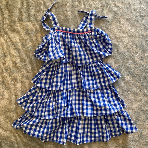 Crewcuts by J.Crew Kids Dress Gingham Tiered Dress - Picture 2 of 4